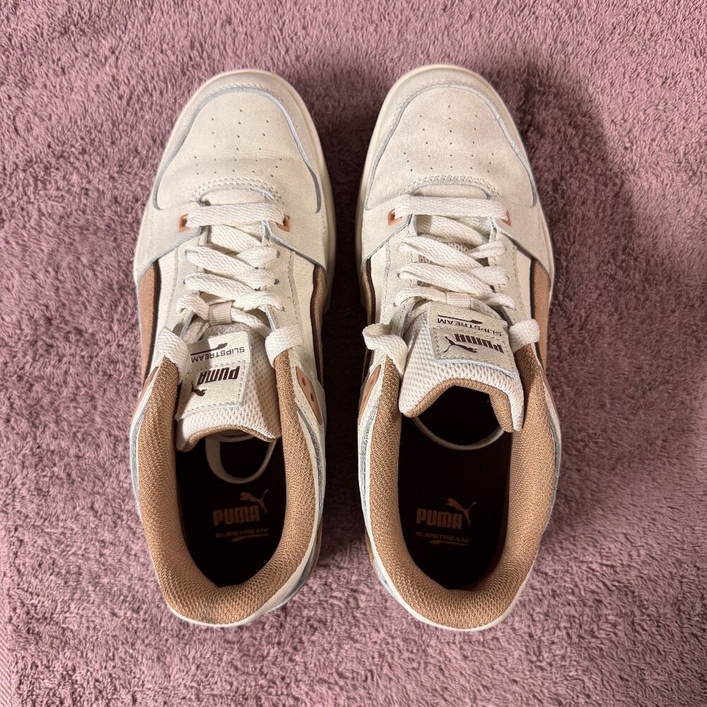 Men's 8.5 - PUMA Slipstream Lo Sneakers Tan/Cream/Chocolate